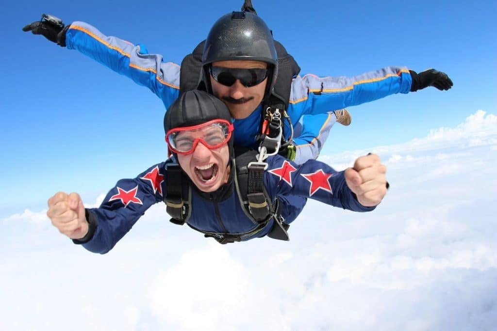 Poids pour un saut en parachute