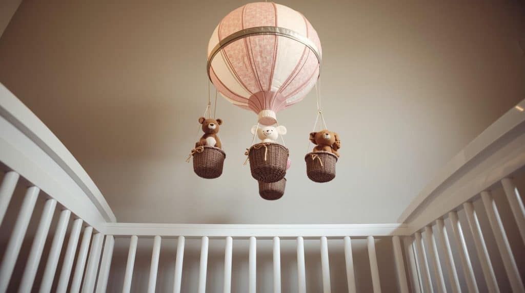 Un mobile en forme de montgolfière