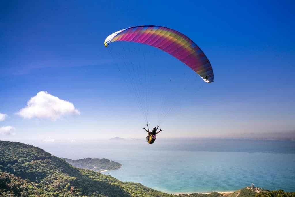 Saut en parachute avec vue panoramique