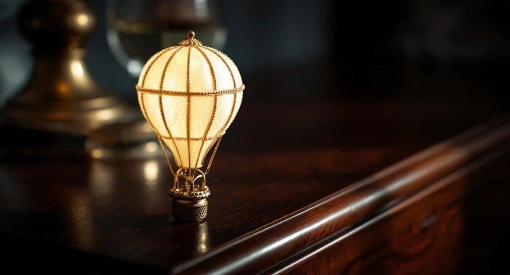 Une décoration montgolfière artisanale