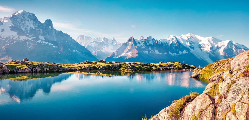 Les Alpes et ses panoramas grandioses.