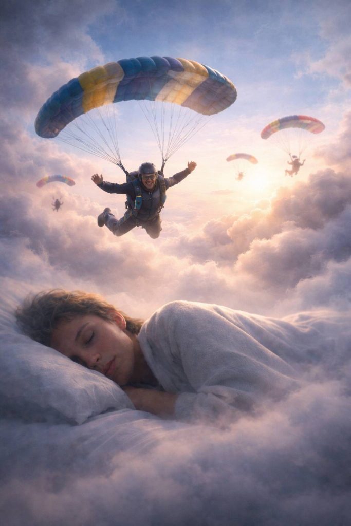Rêve de saut en parachute