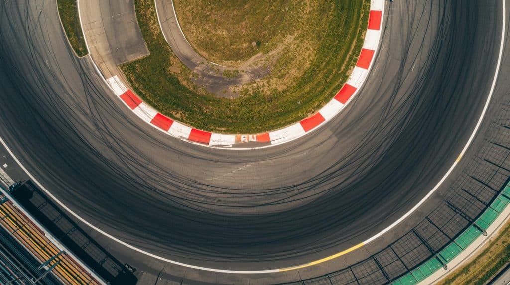 vue aérienne circuit automobile