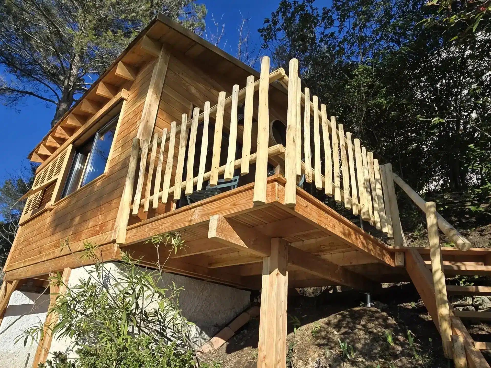 Un week-end en cabane sur pilotis à Aix-en-Provence 
