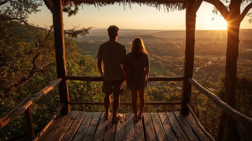 2j en amoureux en pleine nature