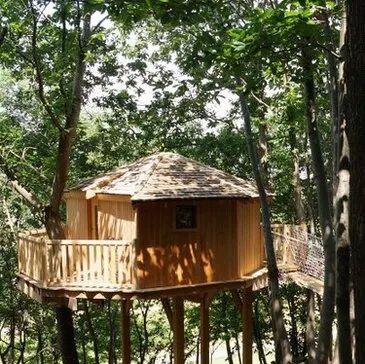 Une Cabane romantique dans les arbres près de Lyon